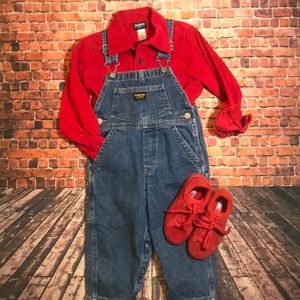 Vtg OshKosh  B’Gosh toddler 3T carpenter overalls
